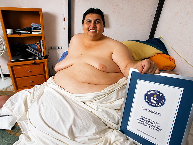 Manuel Uribe được Guinness xác nhận mức cân 560 kg năm 2006