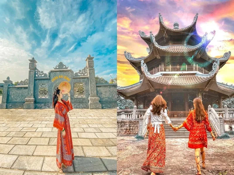 Chùa Bái Đính gây ấn tượng mạnh với du khách nhờ quần thể kiến trúc Phật giáo