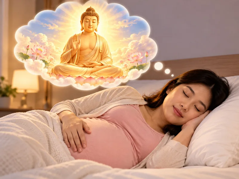 Bà bầu mơ thấy Phật thường được dân gian liên hệ với sự bình an